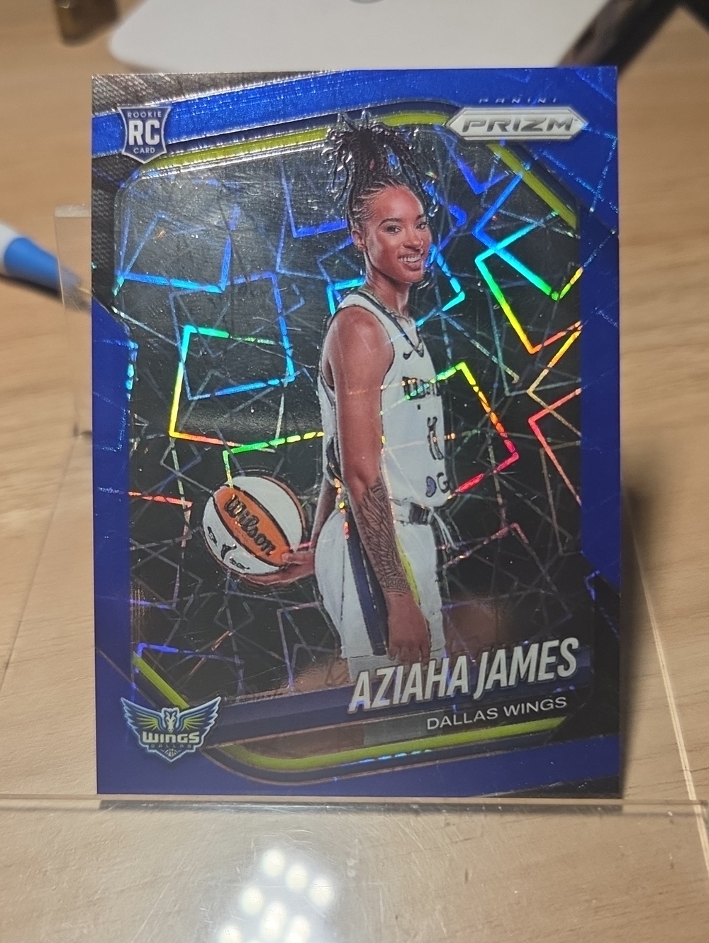 2025 Panini Prizm Aziahna James Blue Velocity